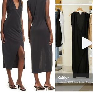 Open Edit knit dress light blue NWT. L